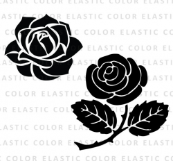Rose svg - rose clipart - rose blossom clip art vector ...