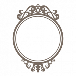 Decorative ornate round frame - Transparent PNG & SVG vector