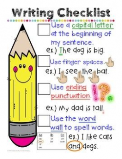 EDITABLE Writing Checklist Anchor Chart | Teacher Life ...