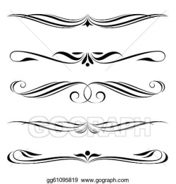 Vector Illustration - Decorative elements, border and page ...
