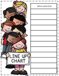 Class Line Up Chart {Freebie} | Teaching Ideas/Teaching ...