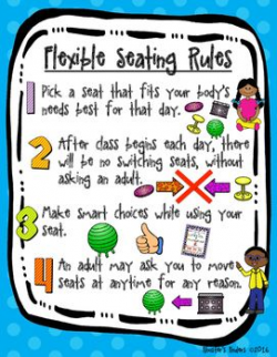 Flexible / Alternative Seating Rules Posters - Two Versions ...