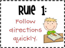 classroom rules clip art | The following rule posters are ...