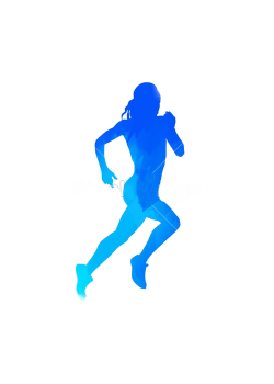 Silhouette Female Illustration - Abstract running woman png ...