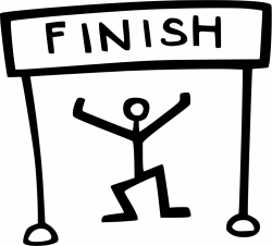 Finish Line Runner Svg Png Icon Free Download (#546445 ...