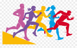 Jpg Freeuse Group Of Runners Clipart - Running People Vector ...