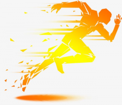 Runner, Run, Orange, Png Material PNG Transparent Image and ...