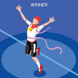 Running Winner Isometric Athlete Winning Runner Sport ...