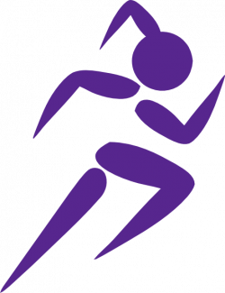 Free Clip Art Running Woman | Girl Running Purple clip art ...