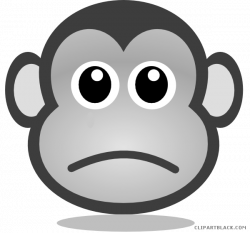Sad Monkey Clipart - ClipartBlack.com