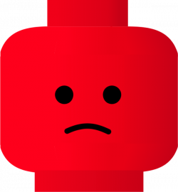 Smiley Emoticon LEGO Clip art - Red Sad Face 600*650 transprent Png ...