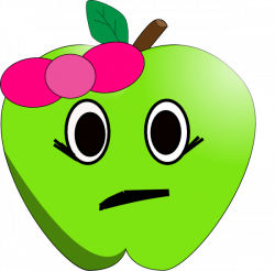 Sad Little Apple Clip Art at Clker.com - vector clip art online ...