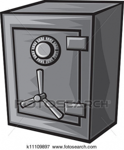 Safe clipart clip art of safe and money k6565879 search clipart ...