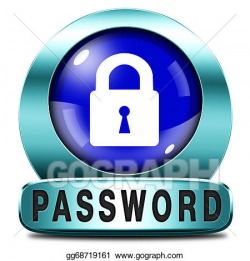 Stock Illustration - Password protected. Clipart ...