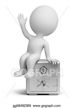 Stock Illustrations - 3d small people - reliable safe. Stock ...
