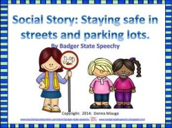 Crossing the Street and Parking Lot Safety Social Story and ...