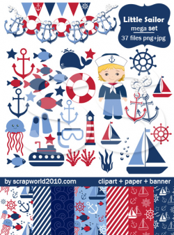 free printable invitation: Little Sailor cute clip art ...
