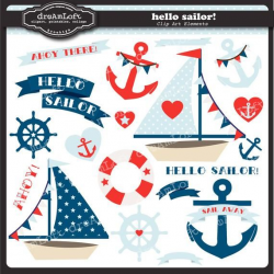 Hello Sailor Clip Art Collection Nautical Themed | Products ...
