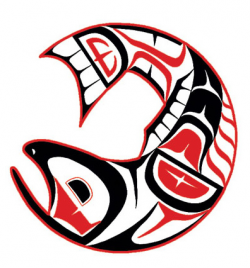 Aboriginal salmon clipart image #21432