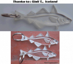 DXF CNC Fish and Water Clip Art Files from DXF Graphics