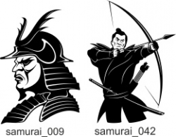 Samurai Clipart - Extreme Vector Clipart for Professional Use (Vinyl ...