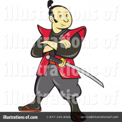 Samurai Clipart #1090891 - Illustration by patrimonio