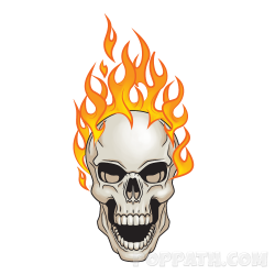 How To Draw A Flaming Skull – Pop Path