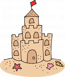 Cute Sand Castle Clipart - Free Clip Art