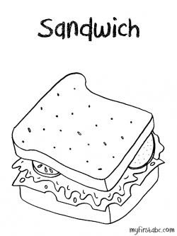 Sandwich Sketch at PaintingValley.com | Explore collection ...