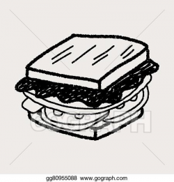 Vector Illustration - Doodle sandwich. EPS Clipart ...