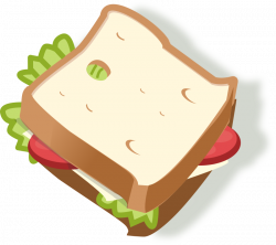 Clipart - vegetarian sandwich