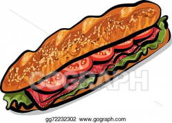 Vector Stock - French sandwich. Clipart Illustration ...