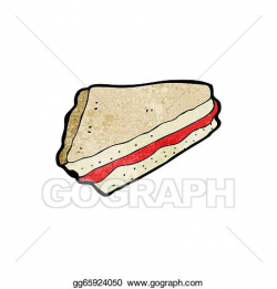 Vector Illustration - Jam sandwich cartoon. Stock Clip Art ...