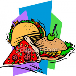 Sandwich and pizza clipart image | Clipart.com