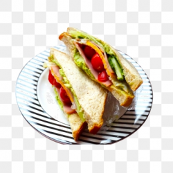 Free Download | Filled Sandwich Plate PNG Images, sandwich ...