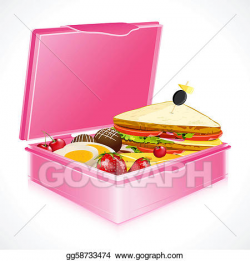 Vector Art - Lunch box. Clipart Drawing gg58733474 - GoGraph