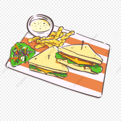 Sandwich With Chips And Salad, Sandwich, Chip, Salad PNG ...