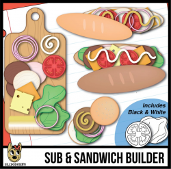 Sub Clip Art: Build Your Own Submarine Sandwich Clipart
