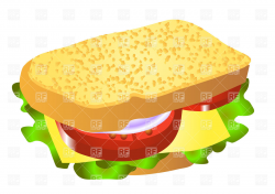 Sandwich Clipart vegetable sandwich 4 - 1200 X 845 Free Clip ...
