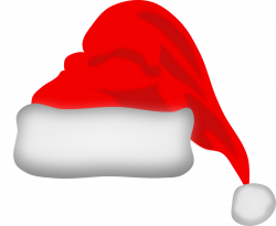transparent santa hat clipart black and white - Clipground