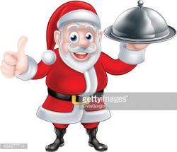 Cartoon Santa Holding Food premium clipart - ClipartLogo.com