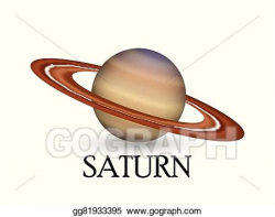 Vector Clipart - Planet saturn. Vector Illustration ...