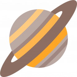 Planet Icon Free Download - Cute Saturn Planet Transparent ...