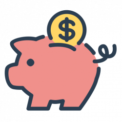 Money, coin, savings, resolutions, save money, piggy icon