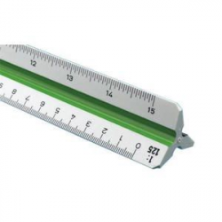 Fairgate Aluminum Metric Scale Ruler (30cm)