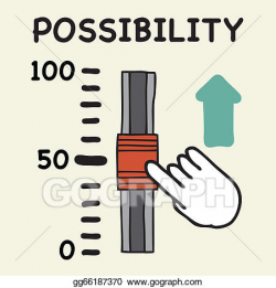 Vector Stock - Possibility scale. Clipart Illustration ...