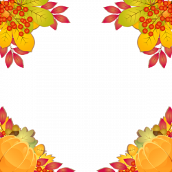 Fall Frame Border PNG Clipart Image | Otoño | Pinterest | Clipart ...