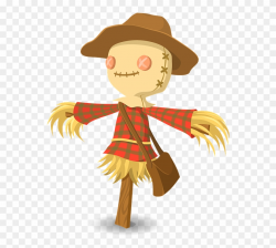 Scarecrow Clipart , Png Download - Cartoon Scarecrow ...