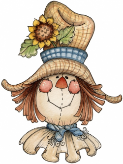 Scarecrow autumn clip art and images on clip art digi stamps ...