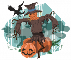 Free Halloween Scene Clipart, 2 pages of free to use images